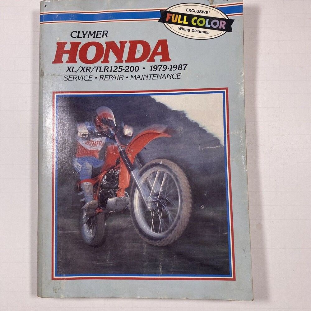 CLYMER Honda Service Manual XL/XR/TLR125-200 1979-1987  M318